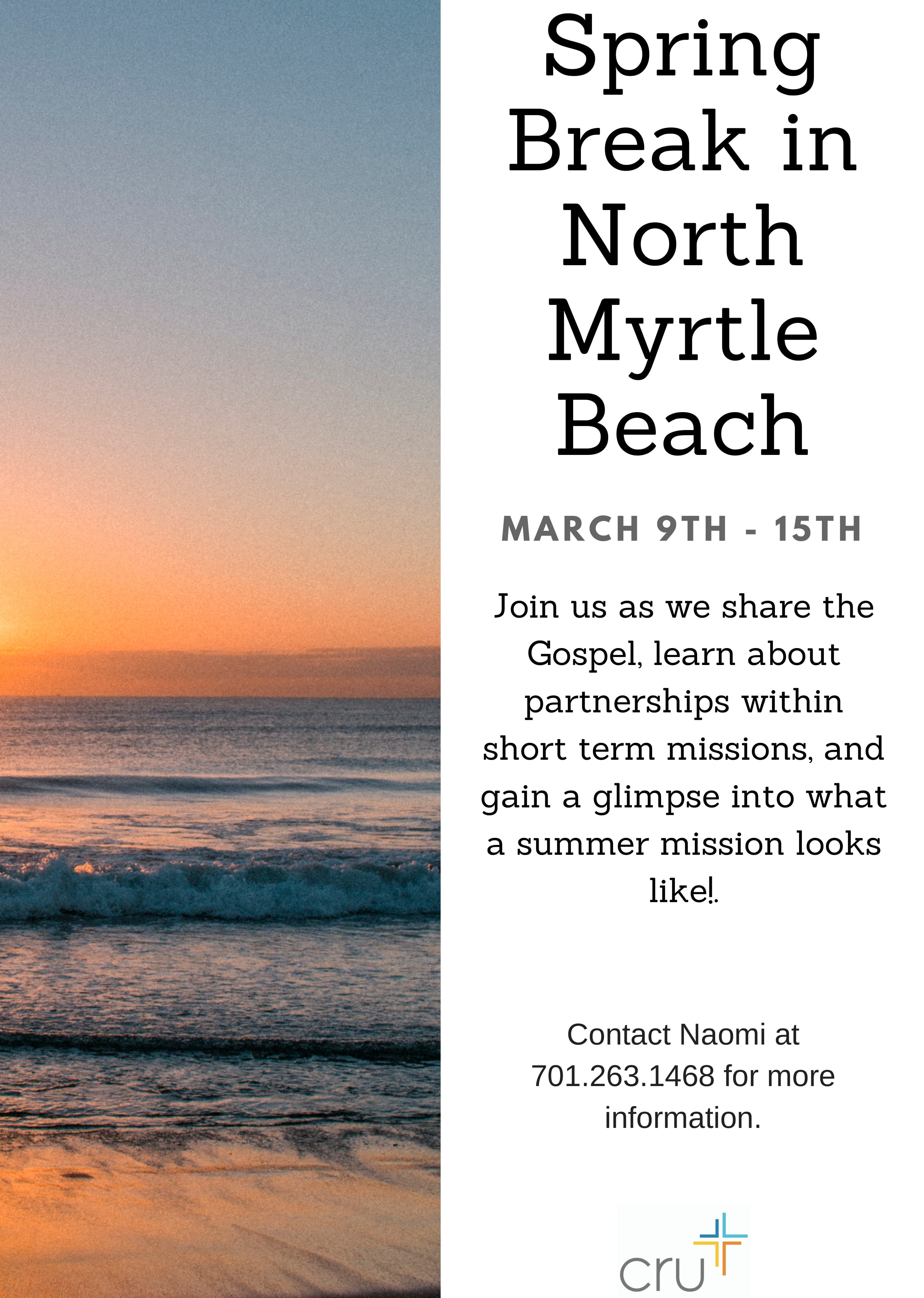 Spring Break with Cru at North Myrtle Beach! (2)-1