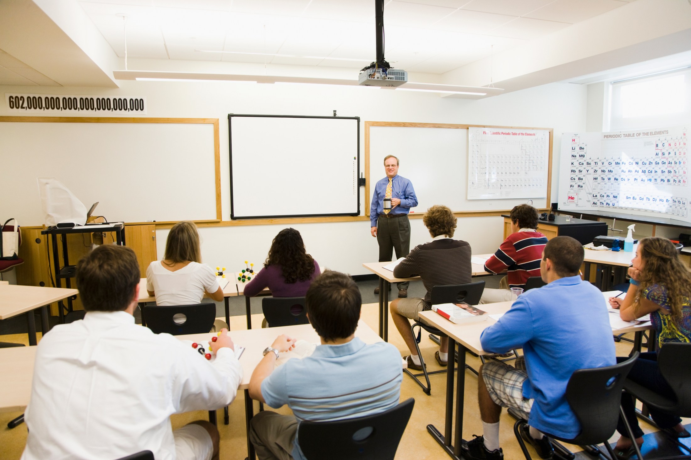 Students in a classroom
