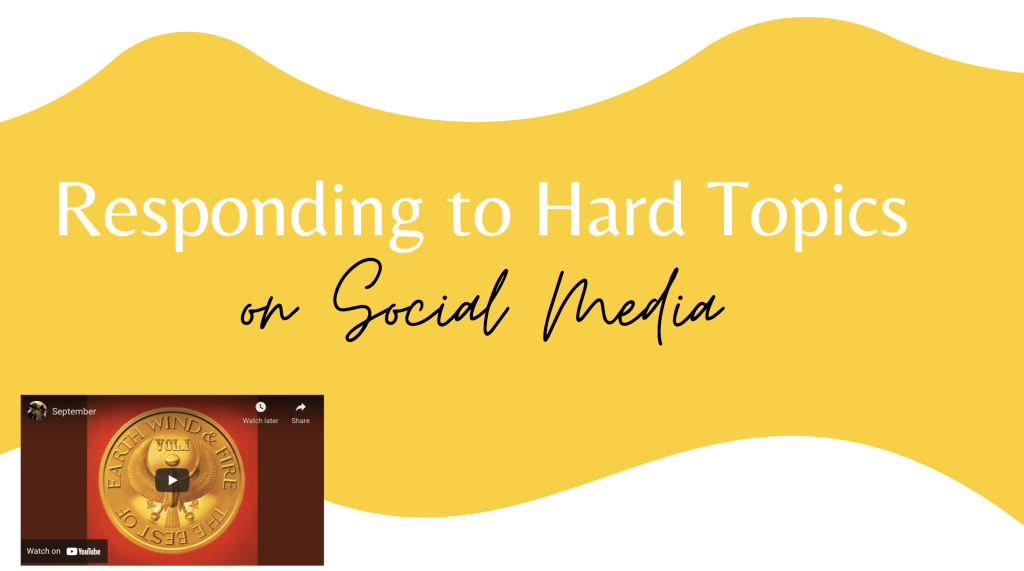 Responding to Hard Topics on Social Media